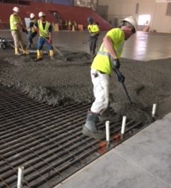 Concrete poured at Wild’s new practice facility